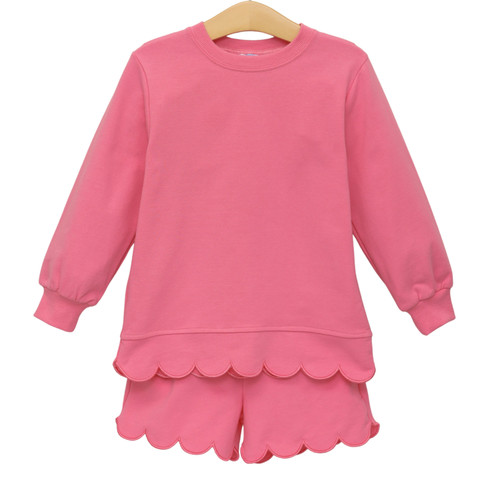 Trotter Street Kids *SOPHIA SCALLOPED SET* Pink