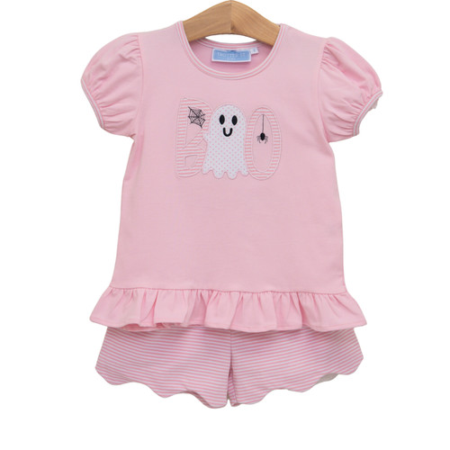 Trotter Street Kids *BOO* Scalloped Short Set