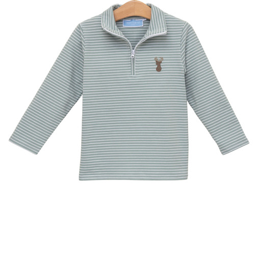 Trotter Street Kids *DEER* 1/4 Zip Pullover