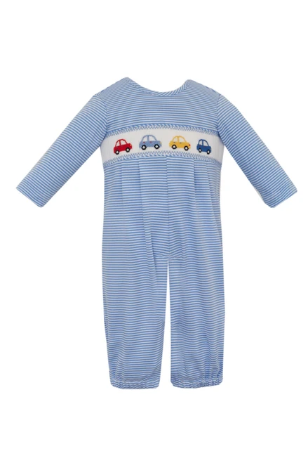 Petit Bebe *CARS* Blue Knit Long Romper