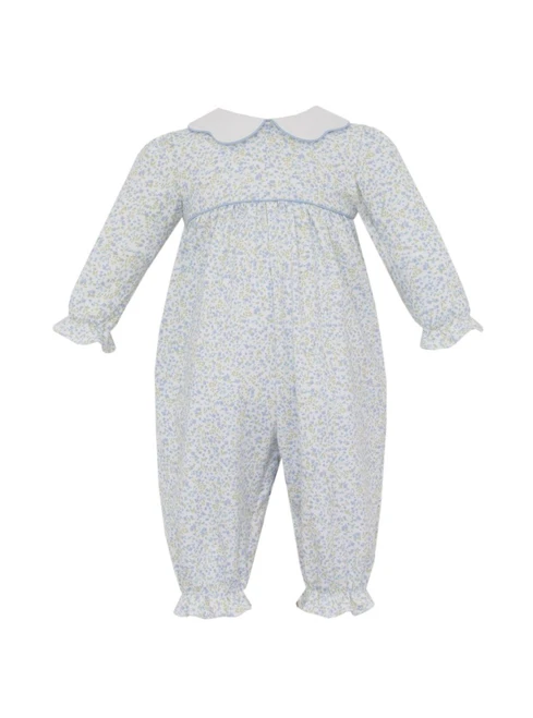 Petit Bebe *CAROLINE BLUE FLORAL* Romper