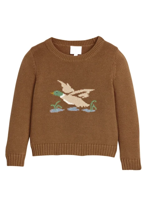 Little English *FLYING MALLARD* Intarsia Sweater