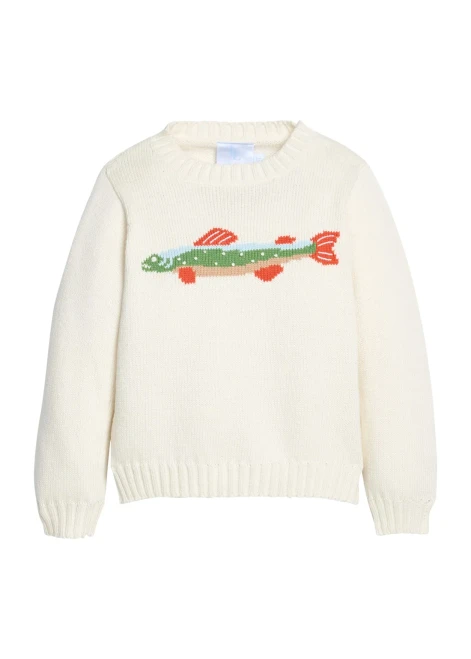Little English *BROOK TROUT* Intarsia Sweater