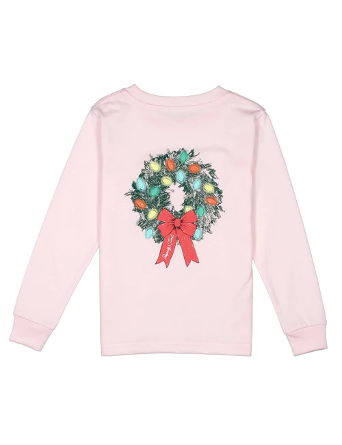 Properly Tied *WREATH* LS Tee--Rose