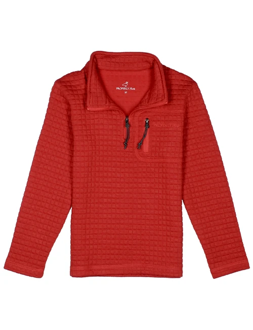 Properly Tied *TRUE RED* Delta Pullover