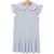 Trotter Street Kids *CAMILLA DRESS* Dusty Blue Stripe/Light Pink