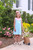 Trotter Street Kids *PENELOPE DRESS* Mint Stripe/Light Pink