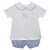 Southern Saturday *NAVY/ORANGE* Tiger Knit Short Set