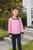 Trotter Street Kids *REAGAN PANT SET* Pink Stripe/Navy