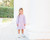 Trotter Street Kids *ABIGAIL DRESS* Lavender/Light Pink Stripe