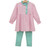 Trotter Street Kids *SCARLETT PANT SET* Light Pink Stripe/Mint