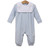 Trotter Street Kids *LUCAS ROMPER* Light Blue Stripe