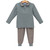 Trotter Street Kids *TUCKER PULLOVER SET* Sage Stripe/Beige