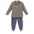 Trotter Street Kids *TUCKER PULLOVER SET* Beige Stripe/Blue
