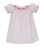 Petit Bebe *RED BOWS* Pink Knit Bishop