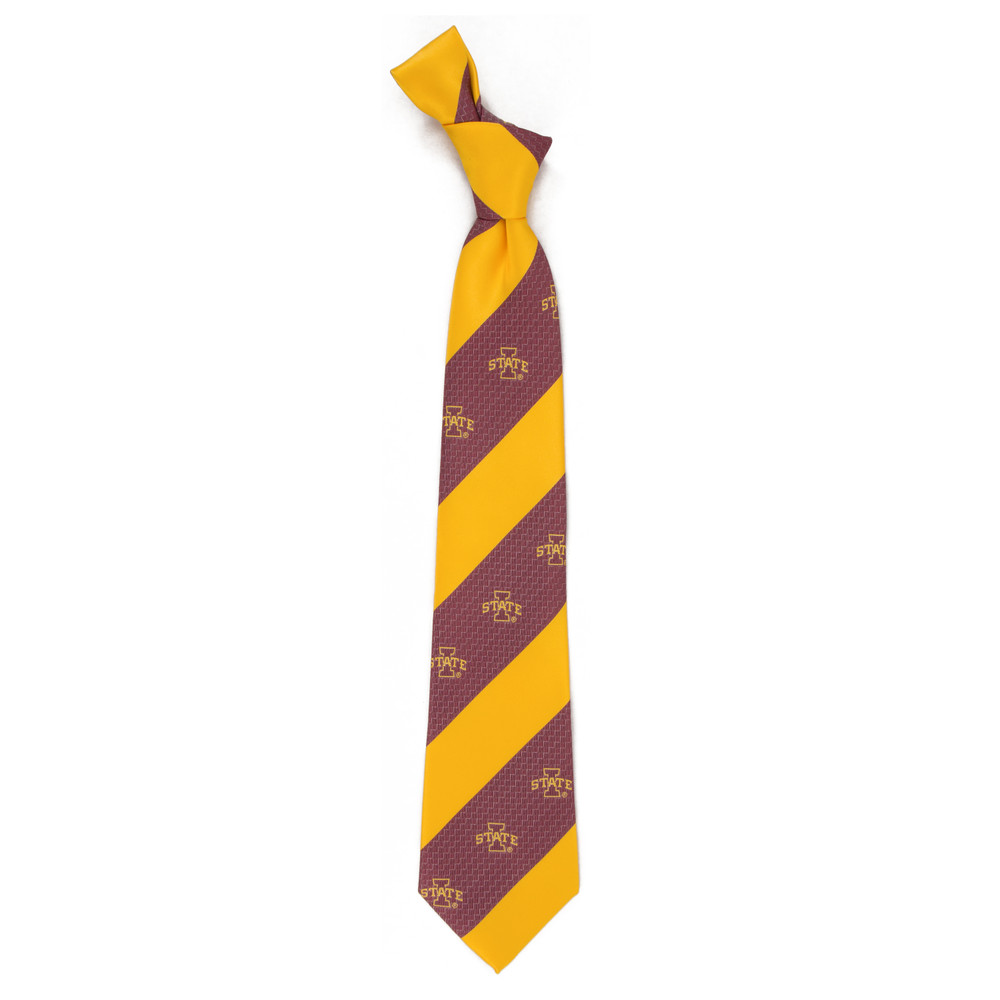 Iowa State Cyclones Geo Stripe Tie | Eagles Wings | 6893