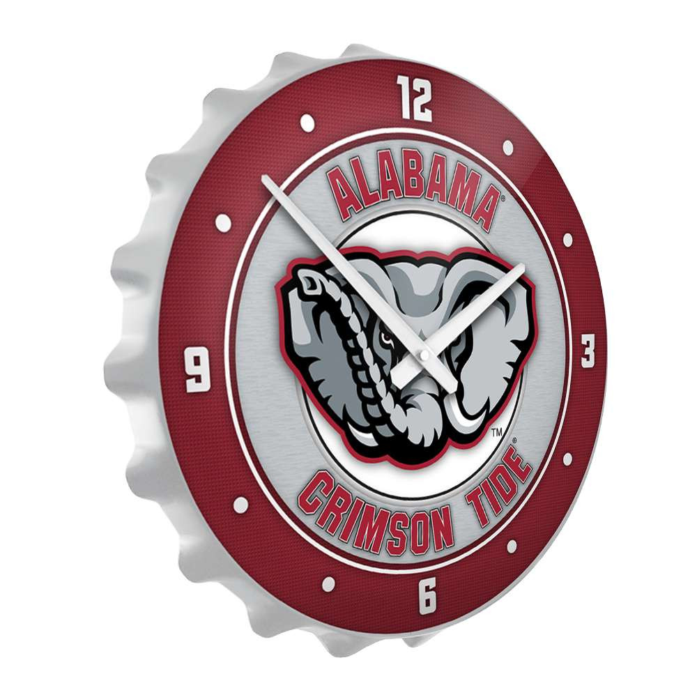 Alabama Crimson Tide Al Logo - Bottle Cap Wall Clock