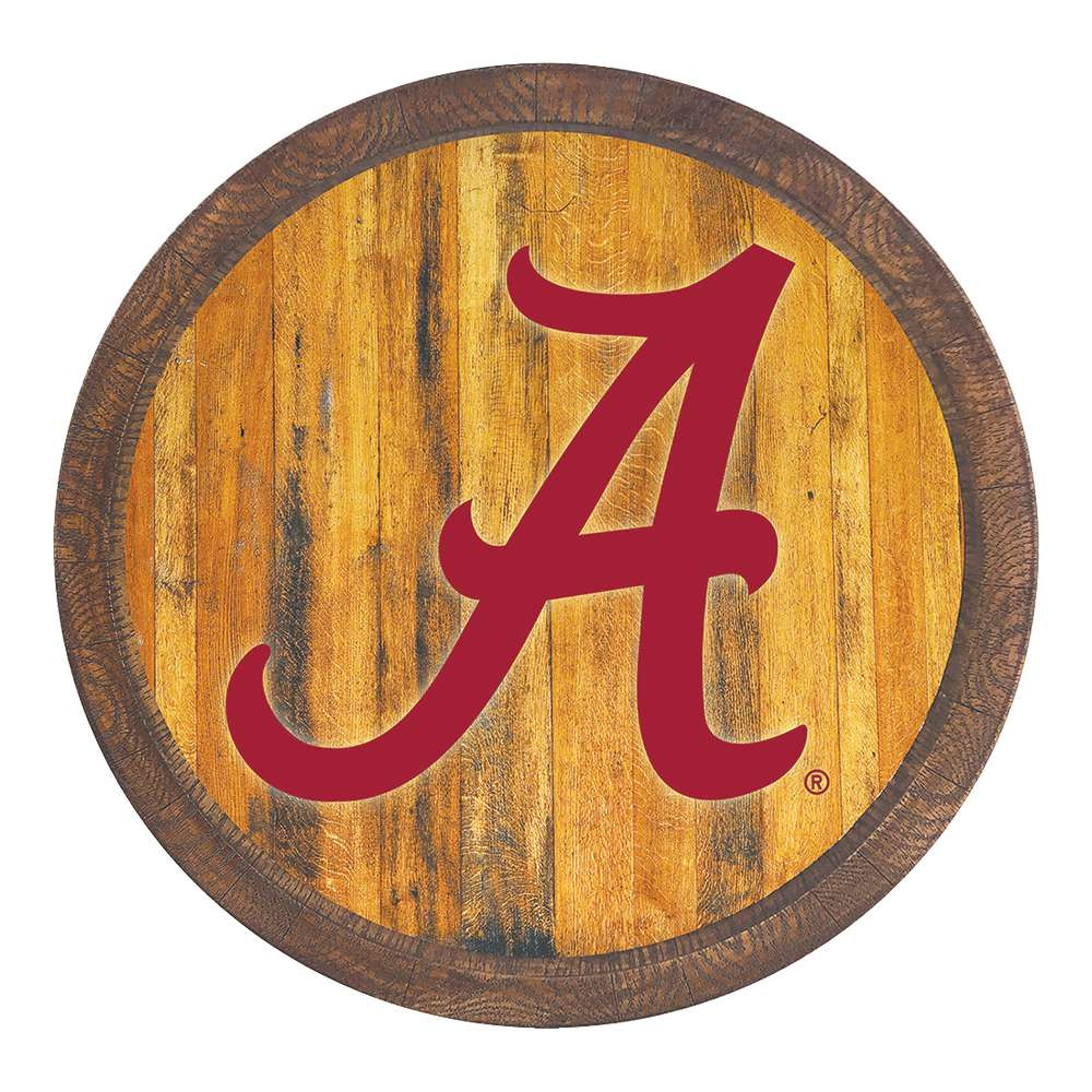 Alabama Crimson Tide Faux Barrel Top Sign | The Fan-Brand | NCALCT-240-01