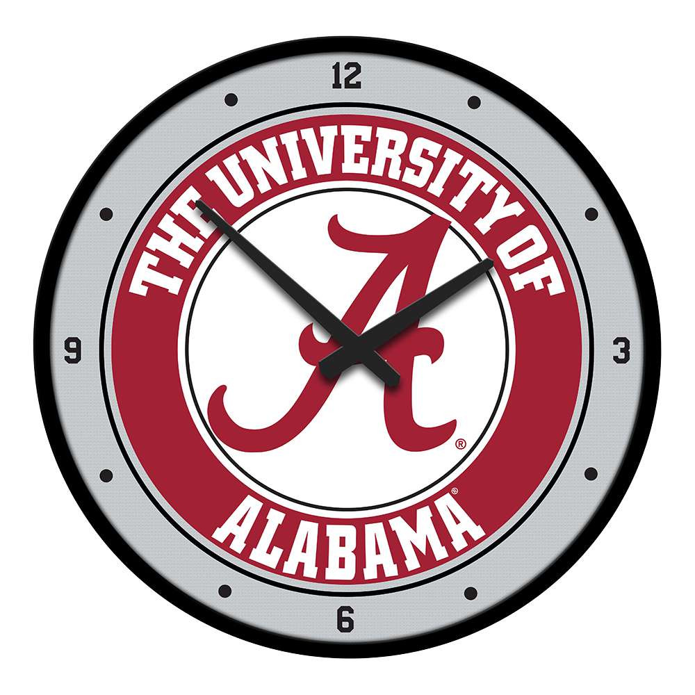 Alabama Crimson Tide Modern Disc Wall Clock | The Fan-Brand | NCALCT-510-01