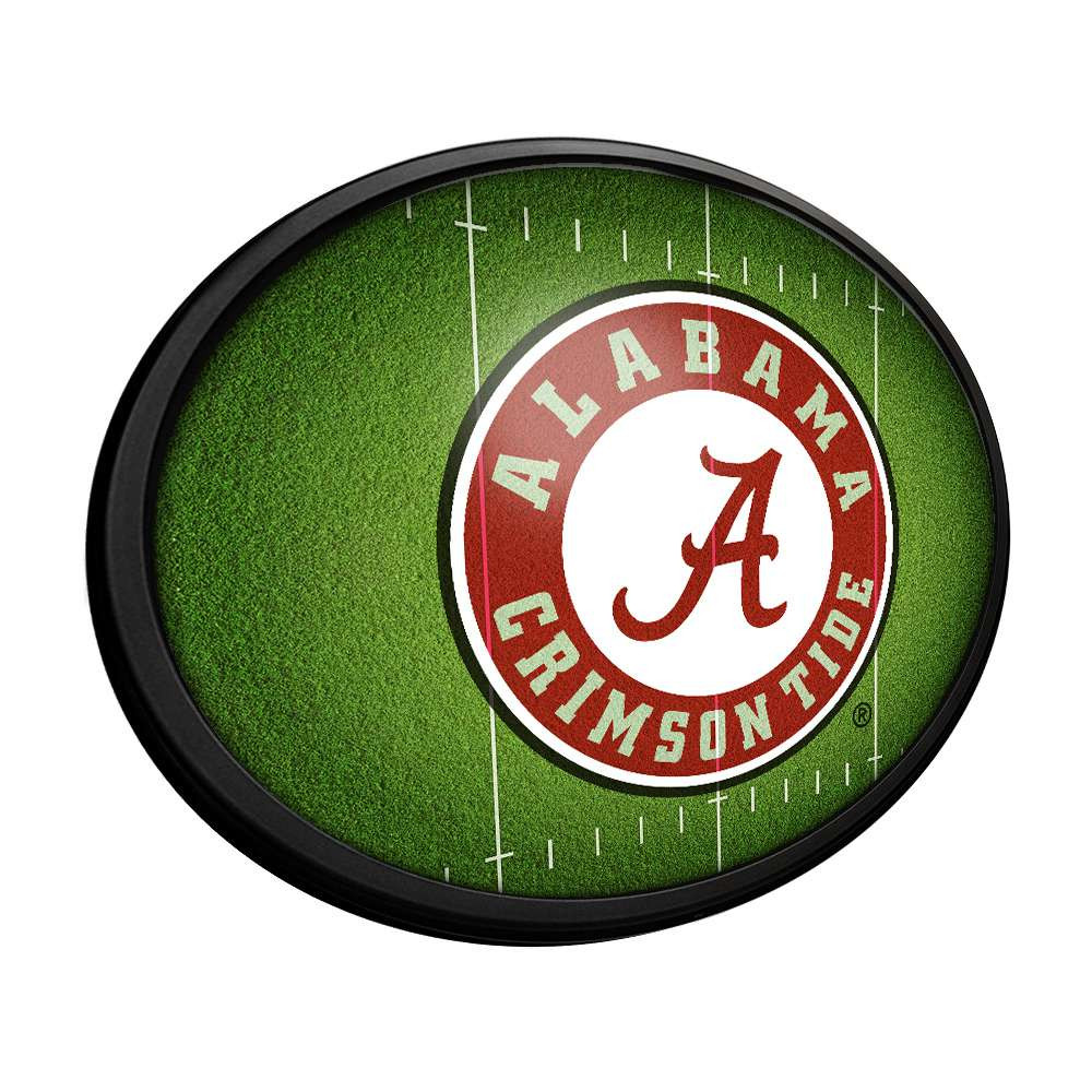 Alabama Crimson Tide On the 50 - Oval Slimline Lighted Wall Sign