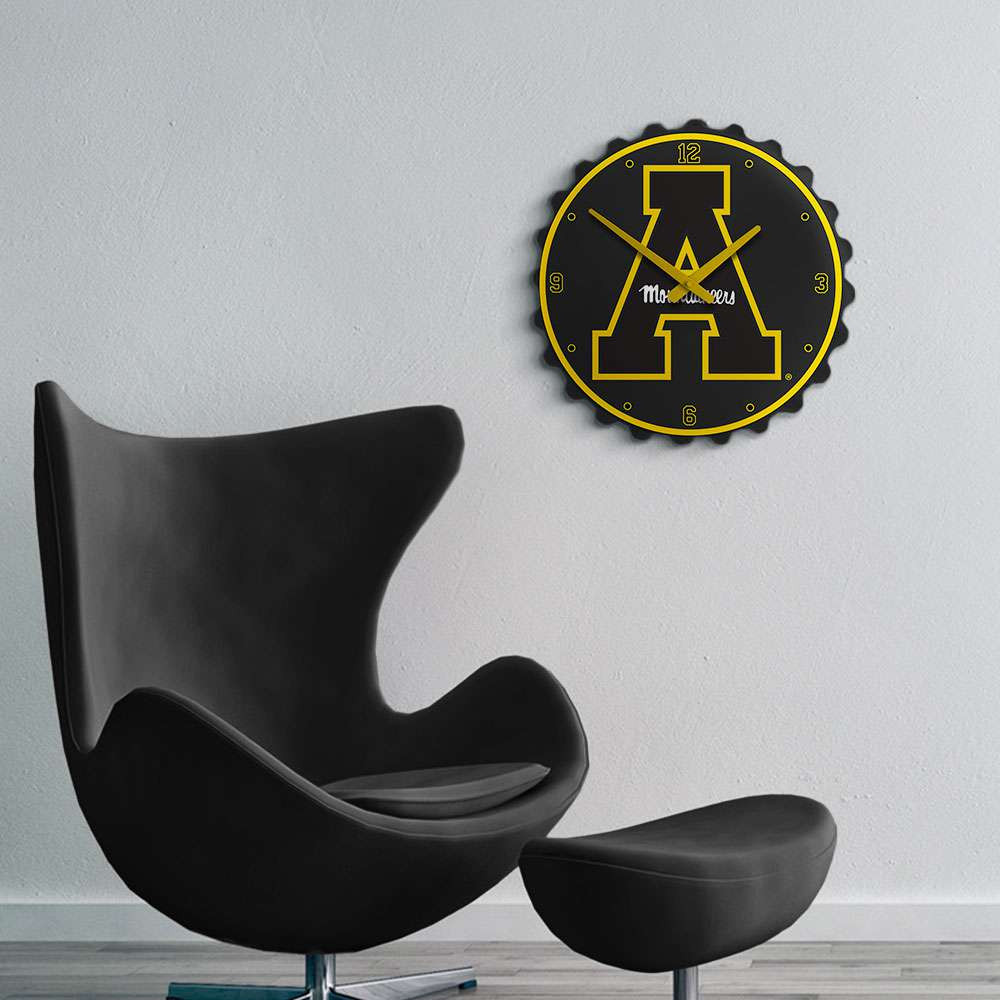 Appalachian State Mountaineers Bottle Cap Wall Clock