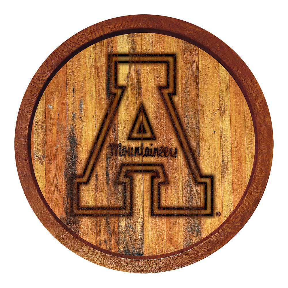 Appalachian State Mountaineers Branded Faux Barrel Top Sign | The Fan-Brand | NCAPST-240-02