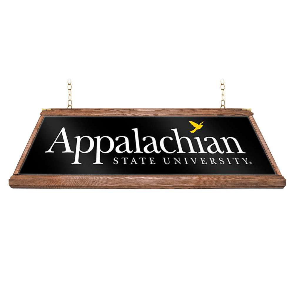 Appalachian State Mountaineers Premium Wood Pool Table Light