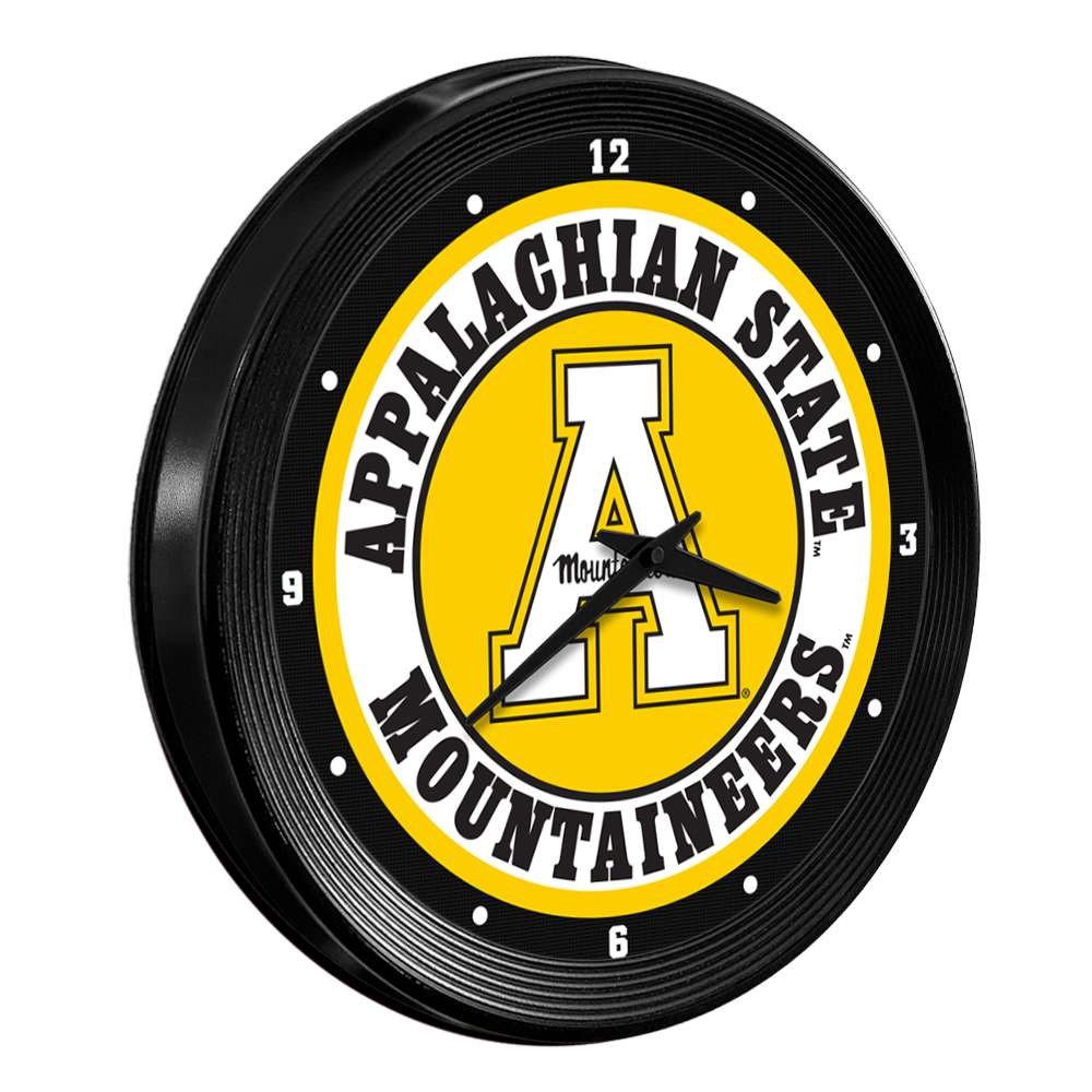 Appalachian State Mountaineers Ribbed Frame Wall Clock