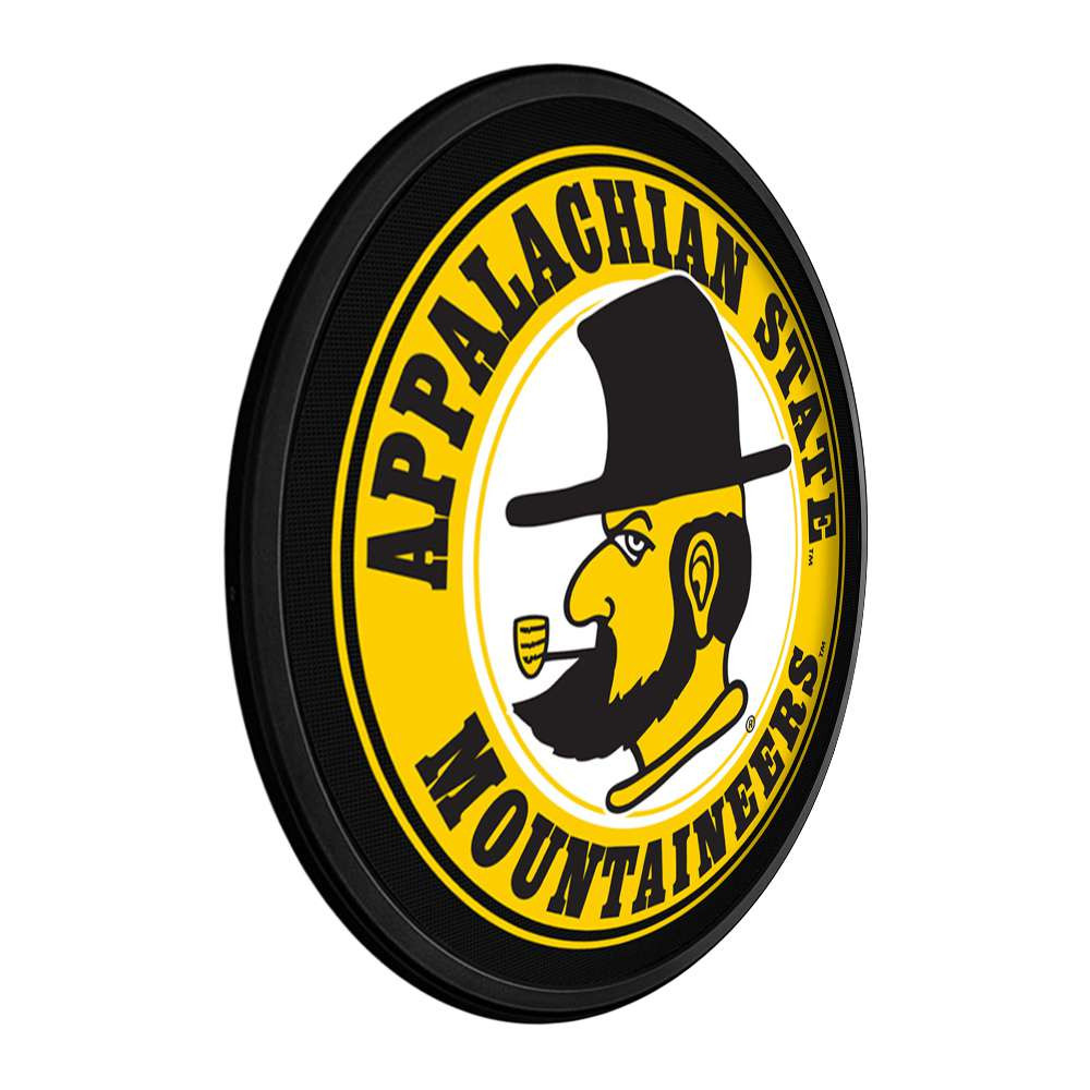 Appalachian State Mountaineers Yosef - Original Round Slimline Lighted Wall Sign