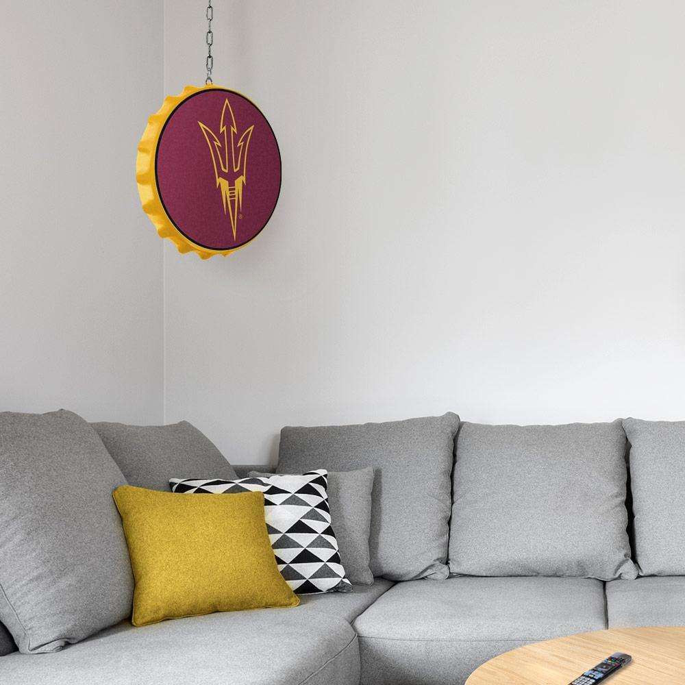 Arizona State Sun Devils Bottle Cap Dangler - Maroon