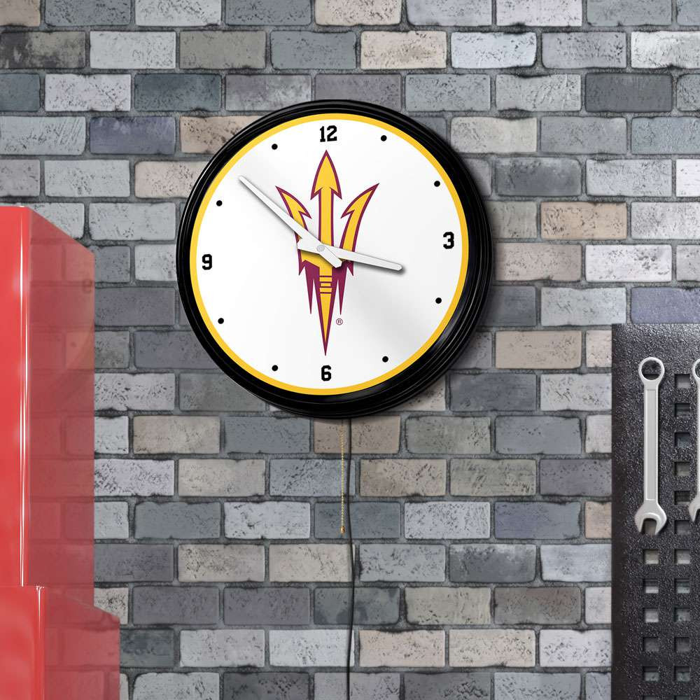 Arizona State Sun Devils Retro Lighted Wall Clock