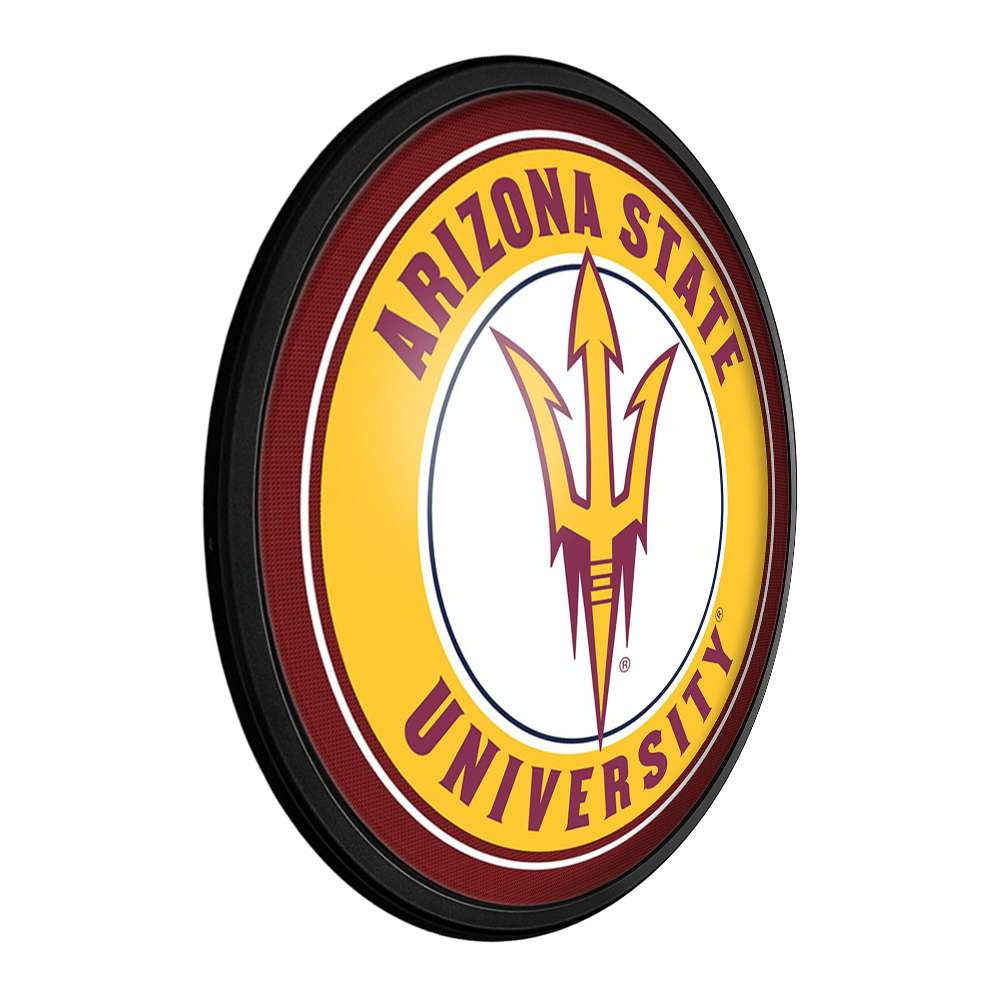 Arizona State Sun Devils Round Slimline Lighted Wall Sign