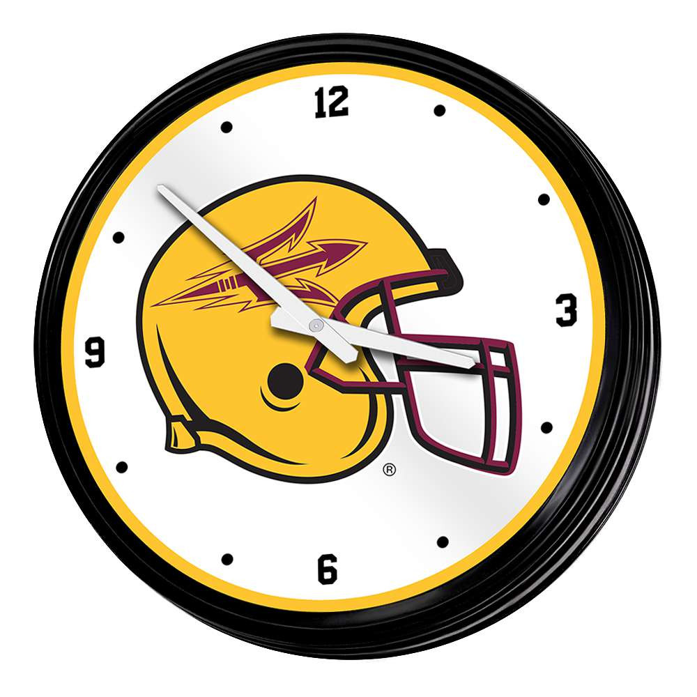 Arizona State Sun Devils Sparky - Retro Lighted Wall Clock | The Fan-Brand | NCAZST-550-03