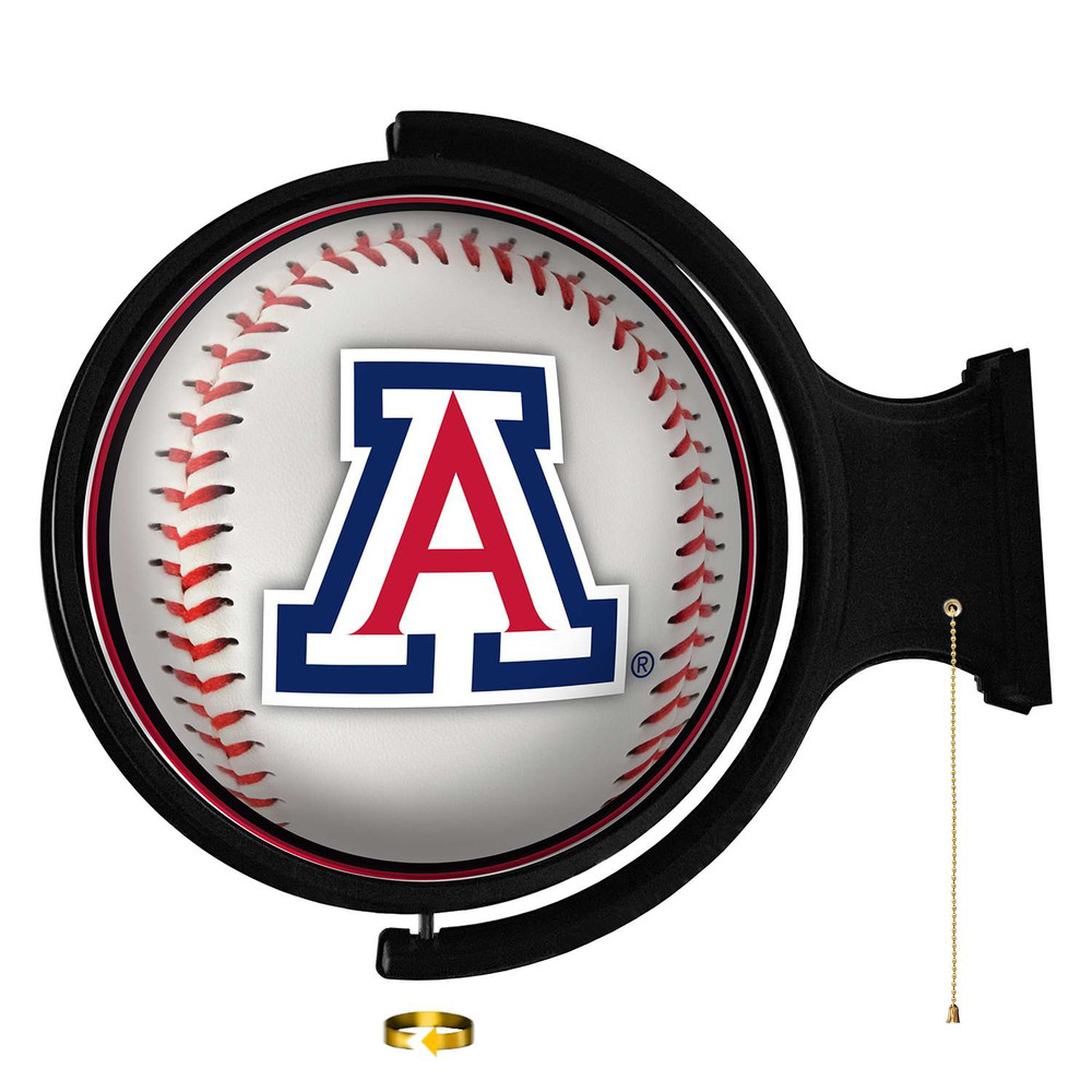 Arizona Wildcats Baseball - Rotating Lighted Wall Sign | The Fan-Brand | NCARIZ-115-31