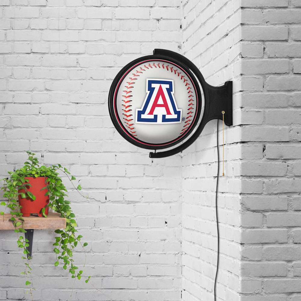 Arizona Wildcats Baseball - Rotating Lighted Wall Sign