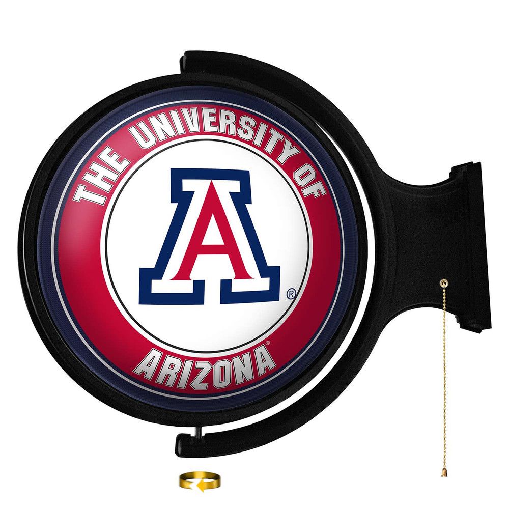 Arizona Wildcats Original Round Rotating Lighted Wall Sign | The Fan-Brand | NCARIZ-115-01