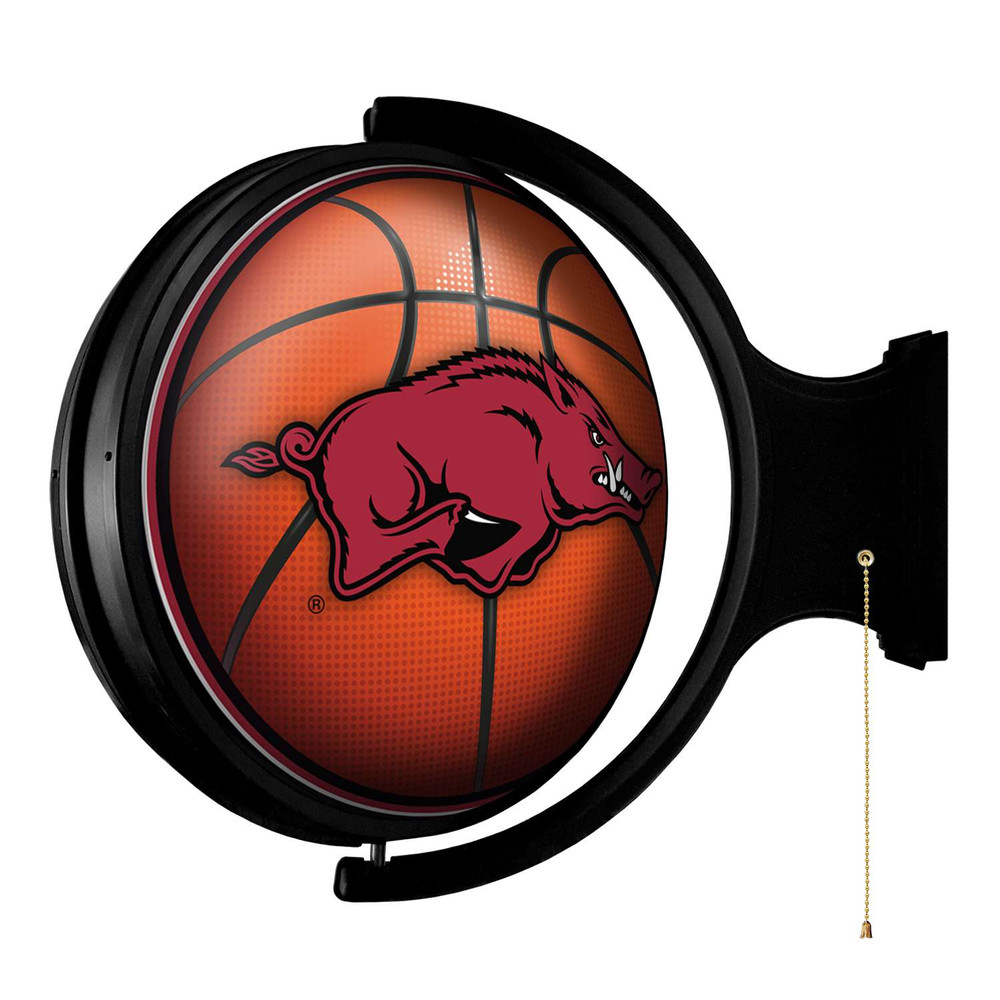 Arkansas Razorbacks Basketball - Original Round Rotating Lighted Wall Sign