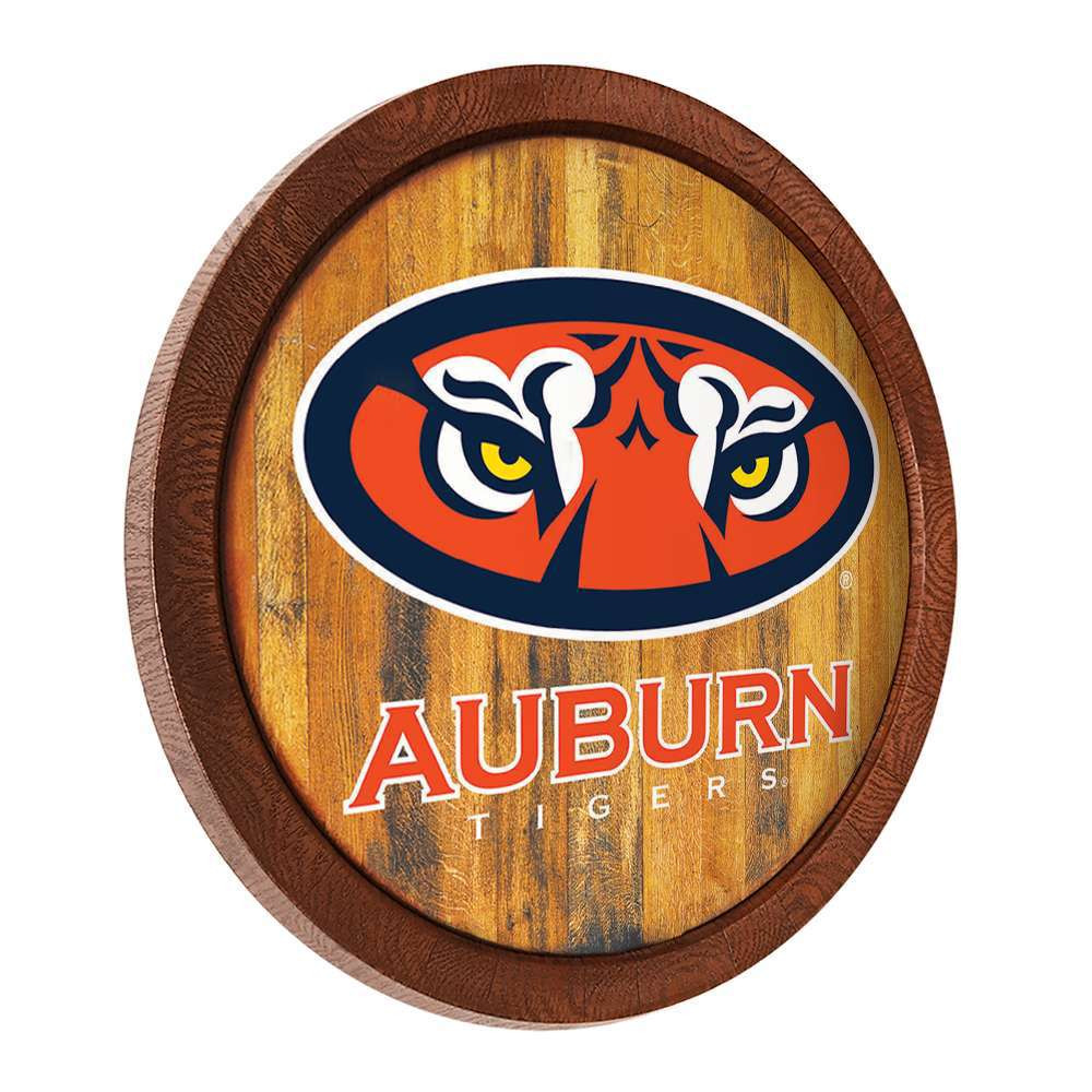 Auburn Tigers Faux Barrel Top Sign