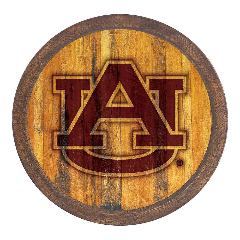 Auburn Tigers Logo - Branded Faux Barrel Top Sign | The Fan-Brand | NCAUBT-240-02