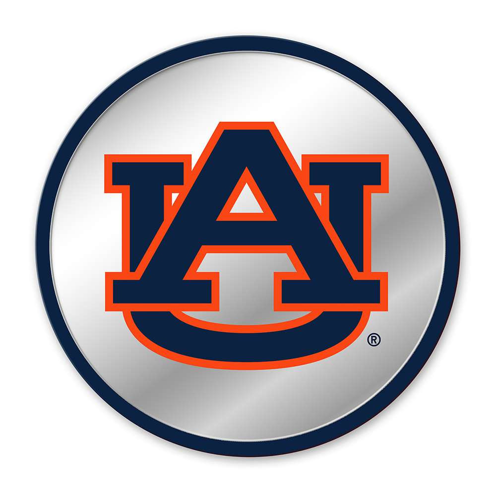 Auburn Tigers Modern Disc Mirrored Wall Sign - Blue | The Fan-Brand | NCAUBT-235-01A