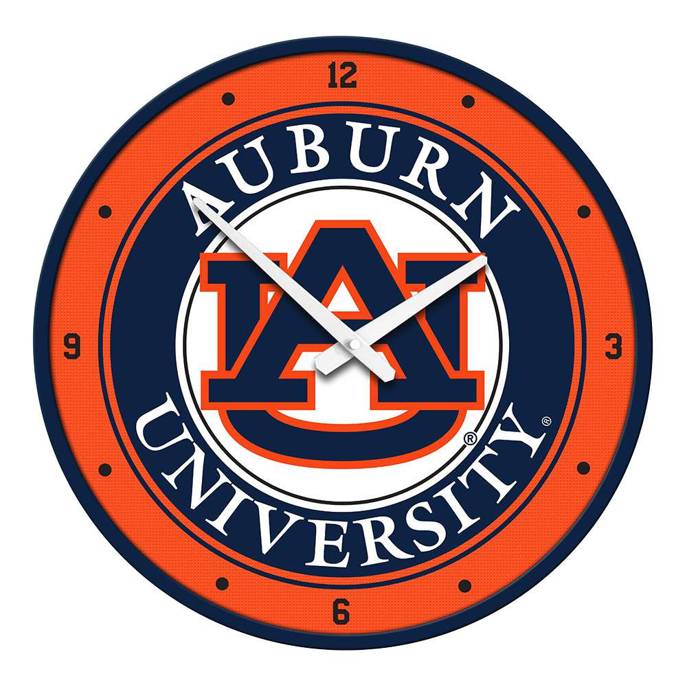 Auburn Tigers Modern Disc Wall Clock | The Fan-Brand | NCAUBT-510-01