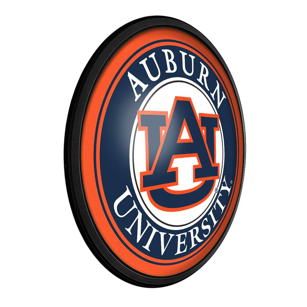 Auburn Tigers Round Slimline Lighted Wall Sign