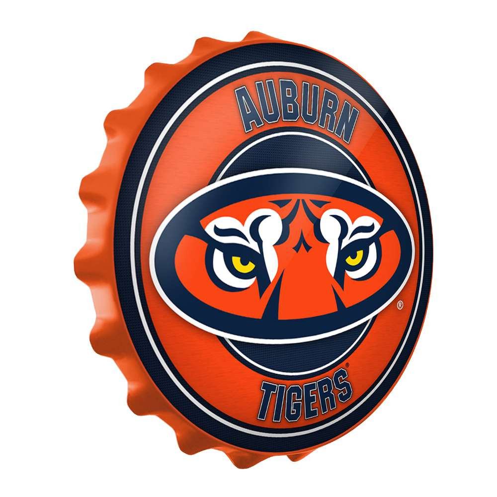 Auburn Tigers Tiger Eyes -Bottle Cap Wall Sign