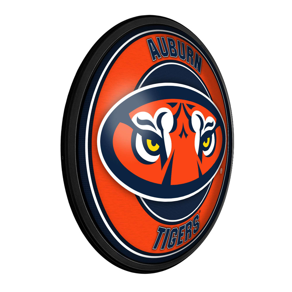 Auburn Tigers Tiger Eyes -Round Slimline Lighted Wall Sign