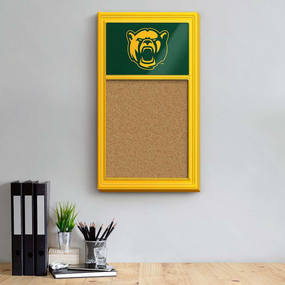 Baylor Bears Bear Logo - Cork Noteboard