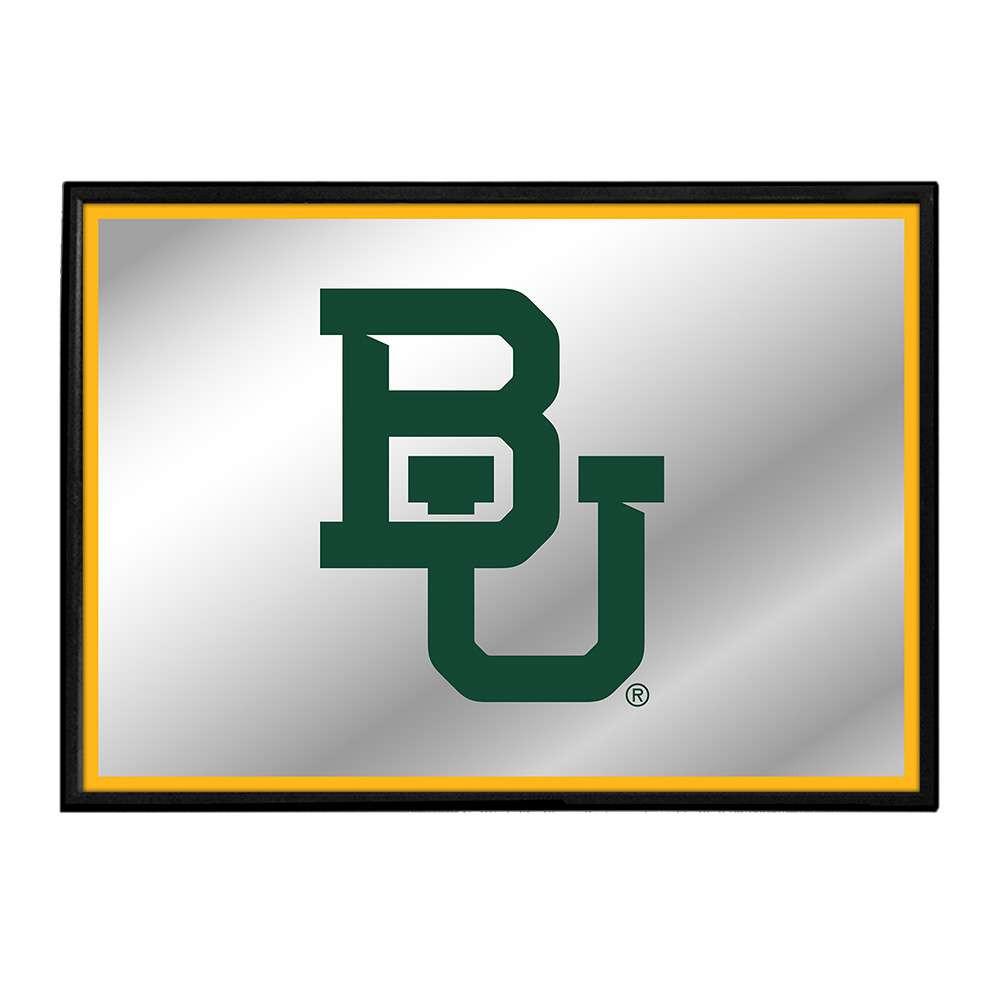 Baylor Bears Framed Mirrored Wall Sign - Gold Egde | The Fan-Brand | NCBAYL-265-01B