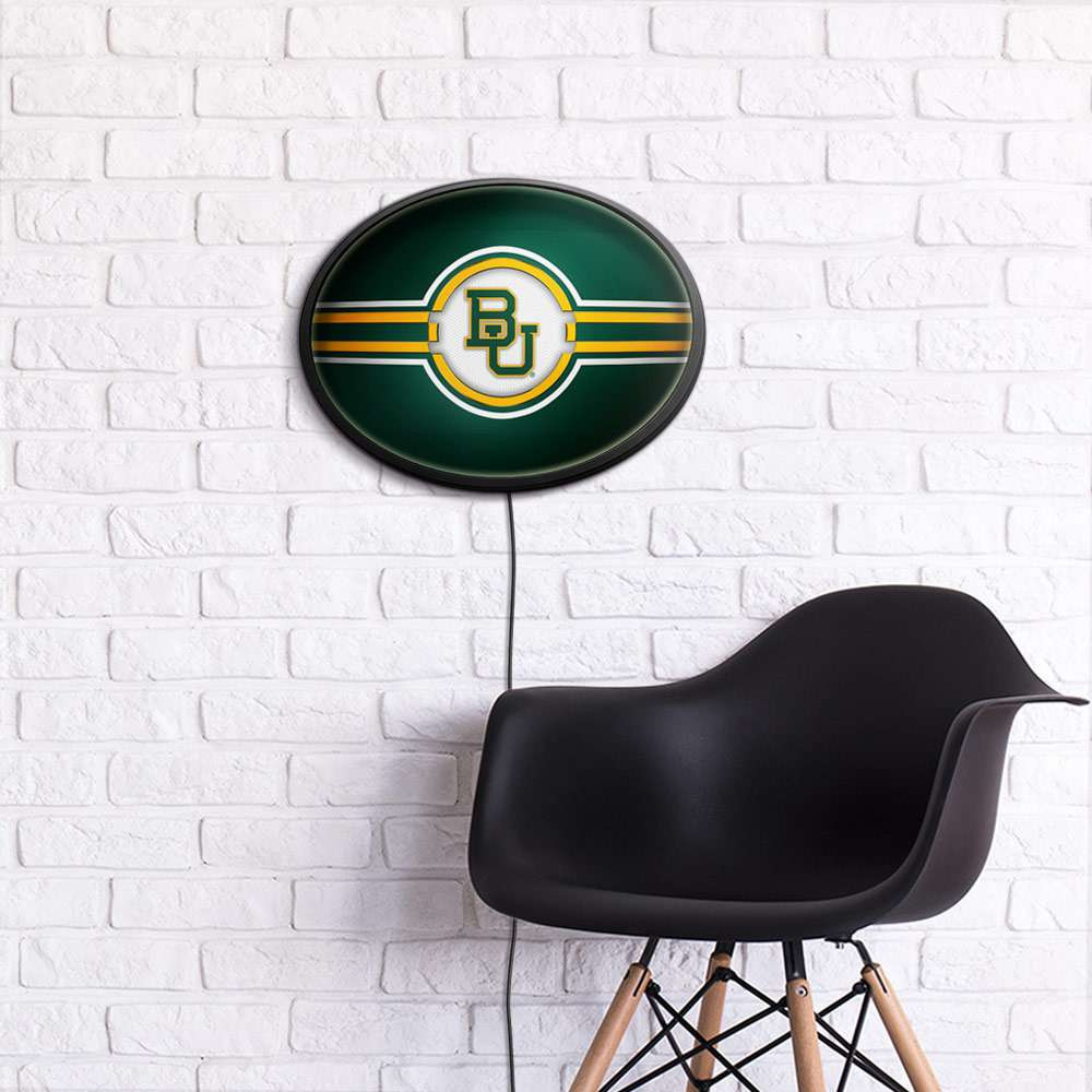 Baylor Bears Oval Slimline Lighted Wall Sign