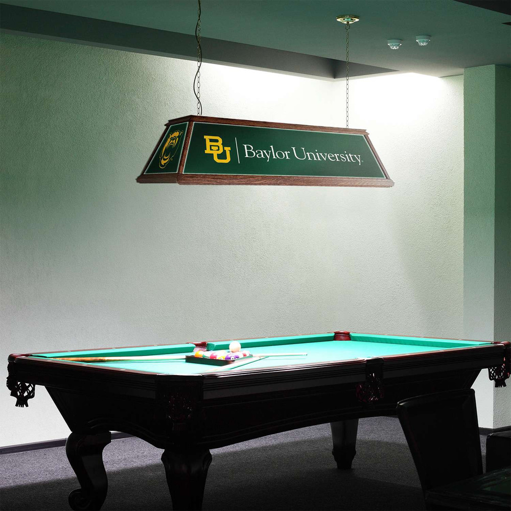 Baylor Bears Premium Wood Pool Table Light