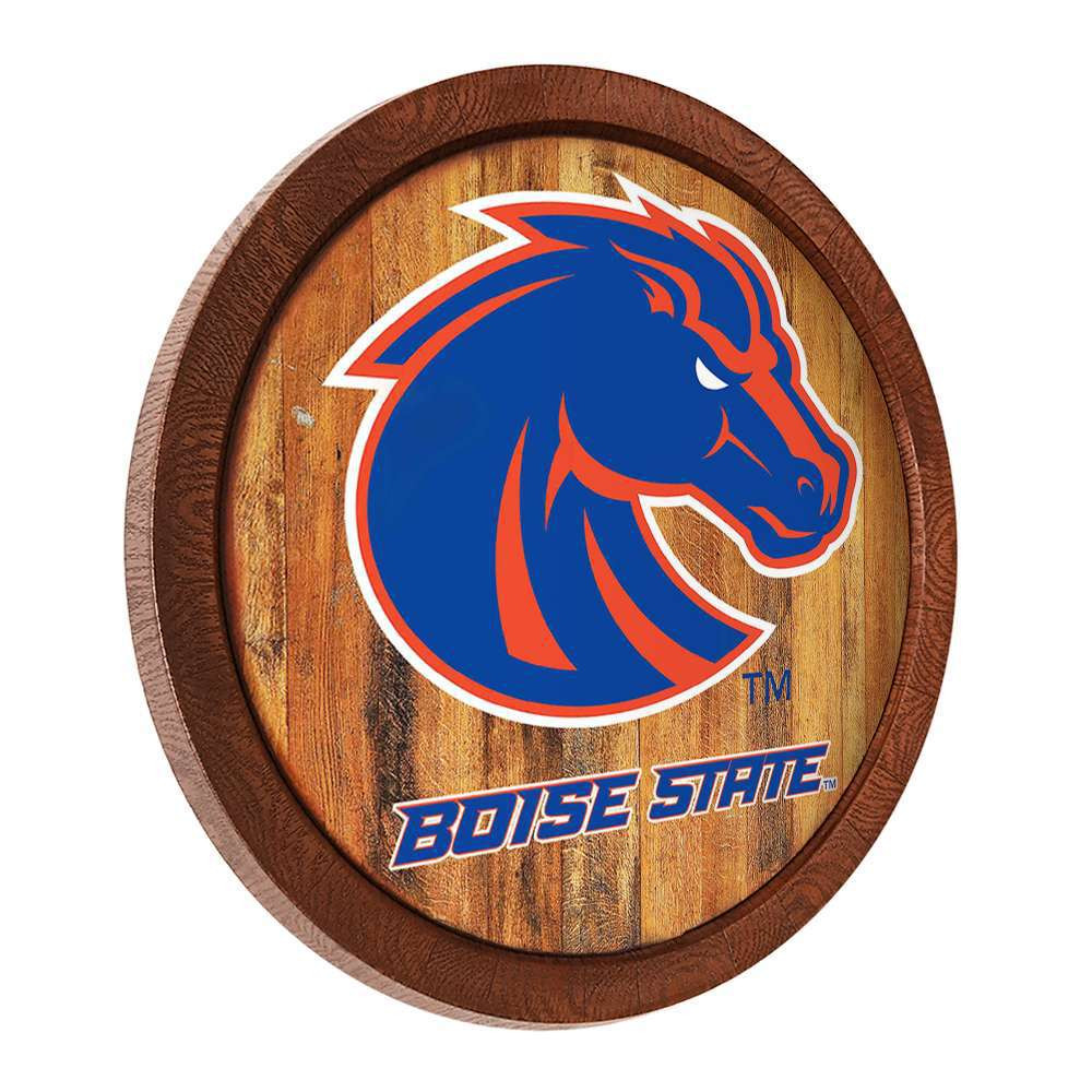 Boise State Broncos Faux Barrel Top Sign