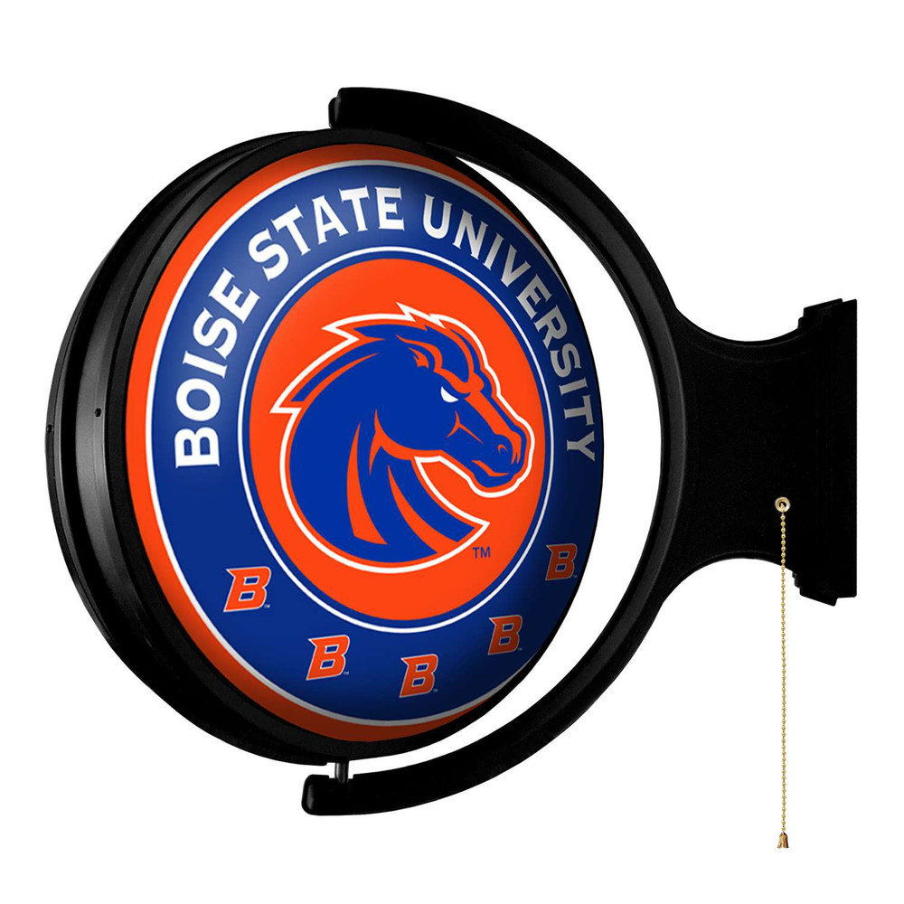 Boise State Broncos Original Round Rotating Lighted Wall Sign 2